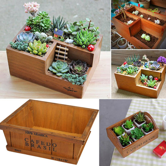 Wooden Planter Flower Pot