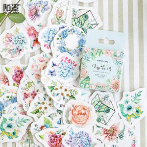 46 Pack Floral Sticker Set