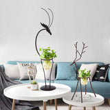 Iron Deer Frame Plant Stand